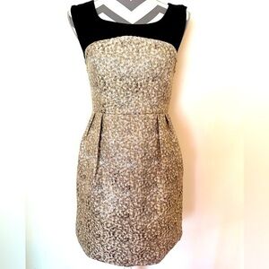 Ya Los Angeles Black and Gold Party Dress with Pockets Size Small